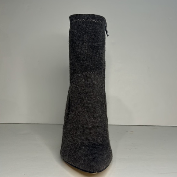 Shoedazzle Leela Knit Mid-Calf Boot Fitted Zip Heathered Grey Women's Size 6.5 - Picture 2 of 9
